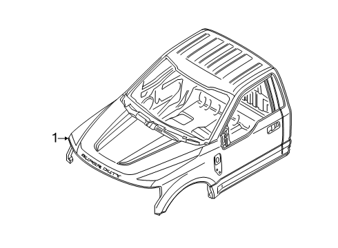 2019 Ford F-250 Super Duty Cab Assembly Diagram