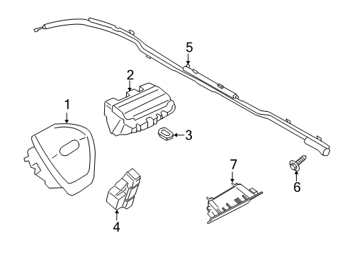 2021 Ford Transit Connect AIR BAG Diagram for KT1Z-17045J77-AB