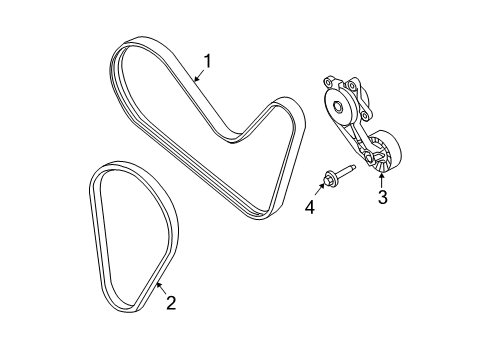 2010 Ford Fusion Belts & Pulleys, Cooling Diagram 3 - Thumbnail