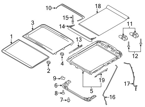 2016 Ford F-150 Sunroof Diagram 1 - Thumbnail