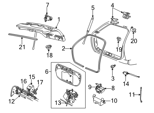 2001 Ford Taurus Housing Diagram for 2F1Z-17B390-AAA