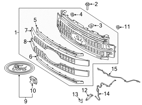 2017 Ford F-350 Super Duty Parking Aid Diagram 6 - Thumbnail