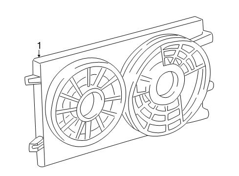 2005 Mercury Monterey Cooling System, Radiator, Water Pump, Cooling Fan Diagram 1 - Thumbnail