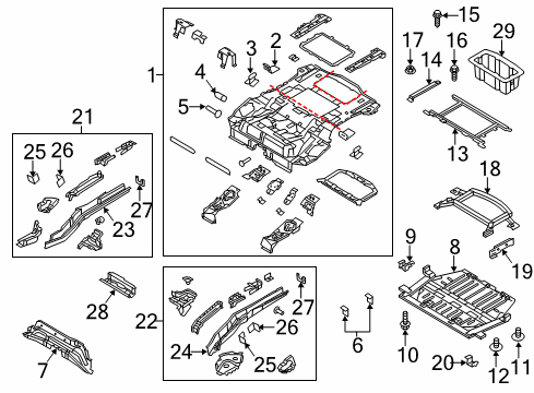 2012 Ford Focus Screw And Washer Assembly Diagram for -W708009-S439