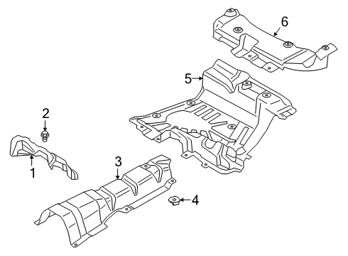 2023 Ford Transit Connect Heat Shields Diagram