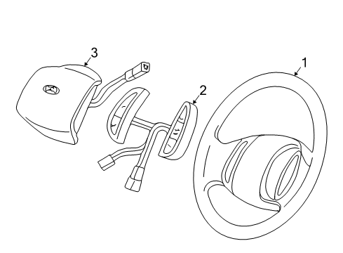 2003 Ford Expedition Steering Column & Wheel, Steering Gear & Linkage Diagram 3 - Thumbnail