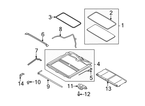 2009 Ford F-350 Super Duty Switch - Window Control - Single Diagram for 5L1Z-14529-CB