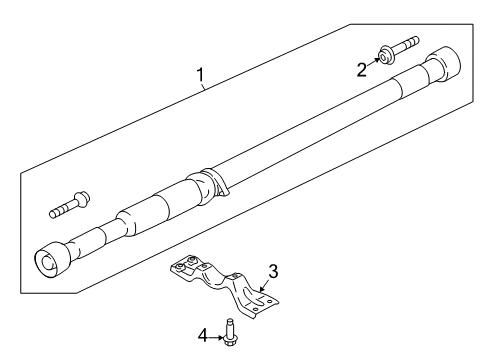 2019 Ford EcoSport Drive Shaft - Rear Diagram