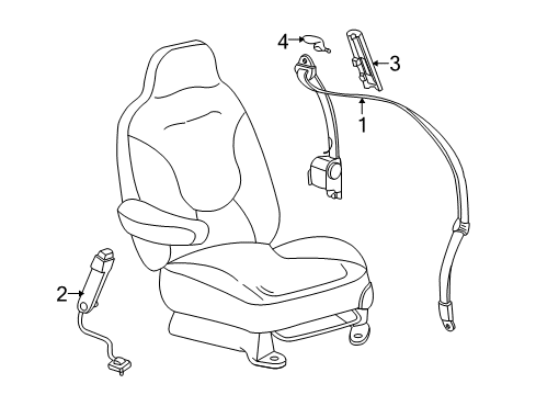 2007 Lincoln Navigator Front Seat Belts Diagram