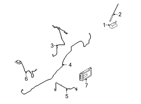 2008 Ford Taurus X Antenna & Radio Diagram