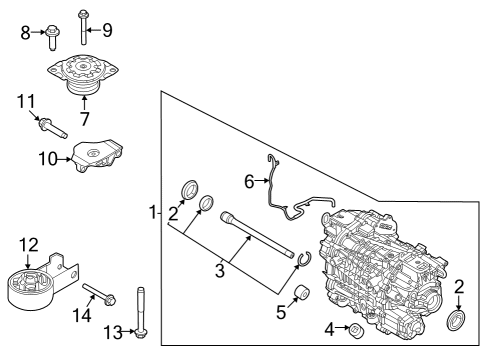 2022 Ford Mustang Mach-E Traction Motor Components Diagram 2 - Thumbnail