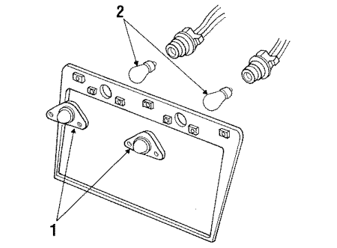 1987 Mercury Grand Marquis License Lamps Diagram