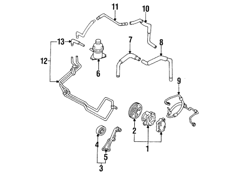 1996 Ford Probe V Belt Diagram for F32Z8620G