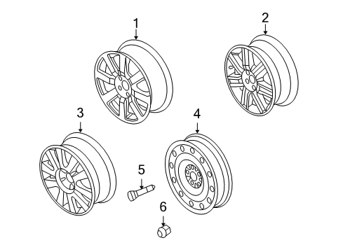 2008 Ford Taurus X Wheels Diagram