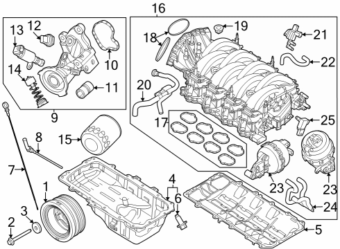 2024 Ford Mustang INDICATOR ASY - OIL LEVEL Diagram for PR3Z-6750-B