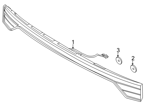 2022 Lincoln Aviator Reflector Diagram