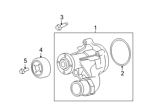 2010 Ford Mustang Pulley - Fan Diagram for 7R3Z-8509-A