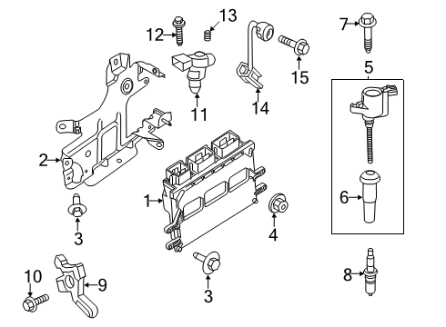 2015 Ford Fusion Module - Engine Control - EEC Diagram for ES7Z-12A650-JG