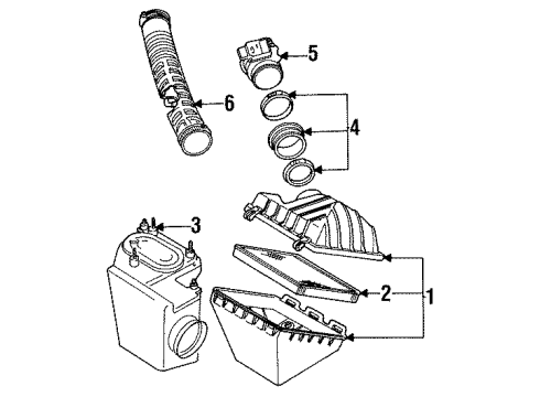 1989 Mercury Cougar Filters Diagram 1 - Thumbnail