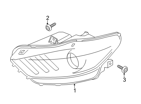 2022 Ford Mustang Headlamps Diagram 2 - Thumbnail