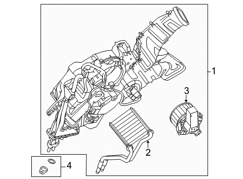 2014 Ford Explorer Auxiliary Heater & A/C Diagram