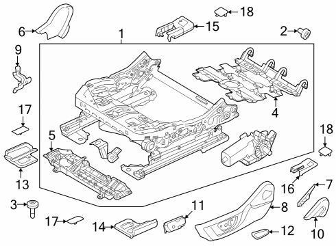 2024 Ford Mustang Tracks & Components Diagram 2 - Thumbnail