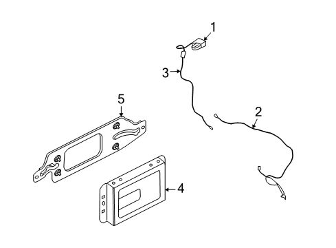 2007 Lincoln MKX Antenna & Radio Diagram 1 - Thumbnail