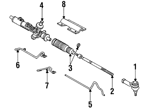 1999 Ford Contour Rod Diagram for F8RZ-3280-BA