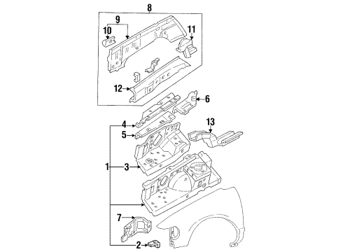 1993 Mercury Villager Reinforcement Diagram for F3XY16C275A