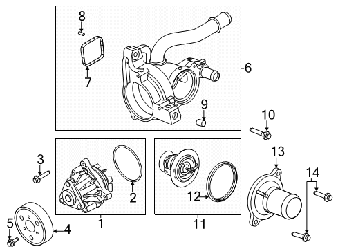 2020 Ford Escape Water Pump Diagram 2 - Thumbnail