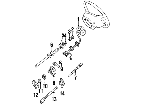 2000 Mercury Mountaineer Shaft & Internal Components Diagram