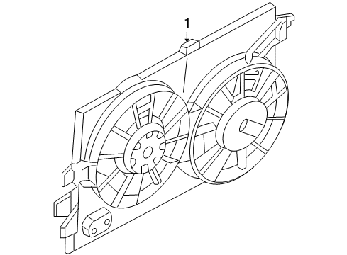 2011 Ford Focus Cooling System, Radiator, Water Pump, Cooling Fan Diagram 1 - Thumbnail