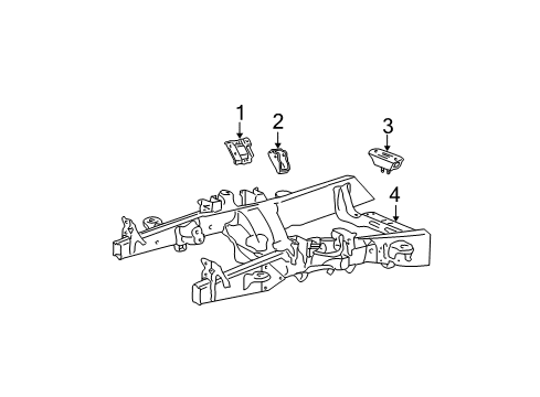 2007 Ford F-150 Engine & Trans Mounting Diagram 1 - Thumbnail