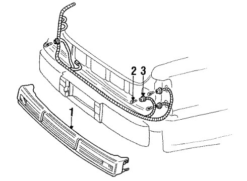 1994 Lincoln Town Car Rear Reflector Diagram