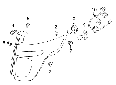 2015 Ford Explorer Tail Lamps Diagram 2 - Thumbnail