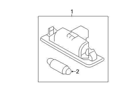 2014 Lincoln MKS Bulbs Diagram 3 - Thumbnail