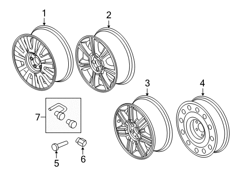 2009 Mercury Sable Wheels Diagram