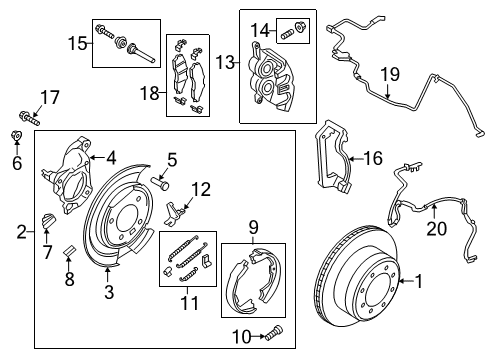 2021 Ford F-250 Super Duty Parking Brake Diagram