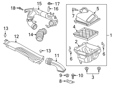 2021 Ford Escape Air Intake Diagram