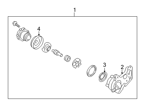 2002 Ford Escape Water Pump Diagram