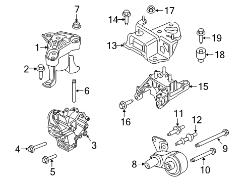 2015 Ford Fiesta Bolt - Hex.Head Diagram for -W702042-S442