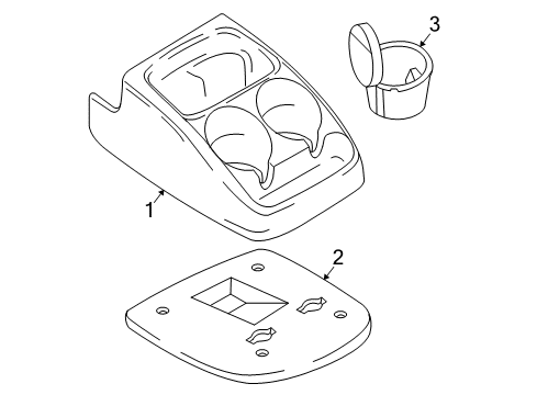 2001 Ford Ranger Console Diagram 1 - Thumbnail