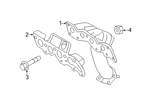 2009 Ford Escape Exhaust Manifold Diagram 2 - Thumbnail