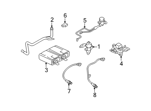 2006 Mercury Mariner Emission Components Diagram 1 - Thumbnail