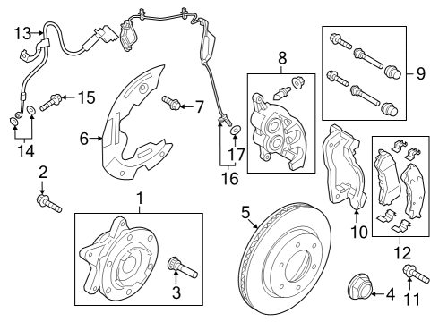 2023 Ford Bronco Front Brakes Diagram 2 - Thumbnail