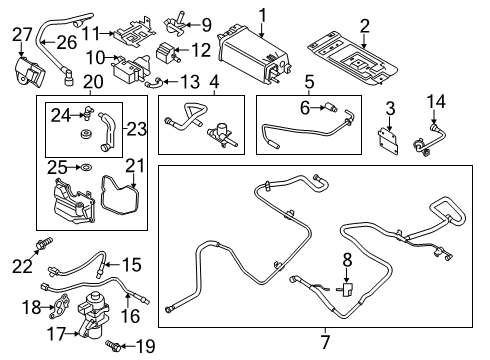 2015 Ford Fusion Cap Diagram for 9L8Z-9A089-A