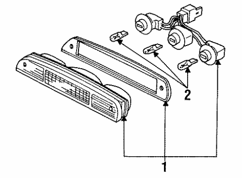 1995 Ford Ranger High Mount Lamps Diagram