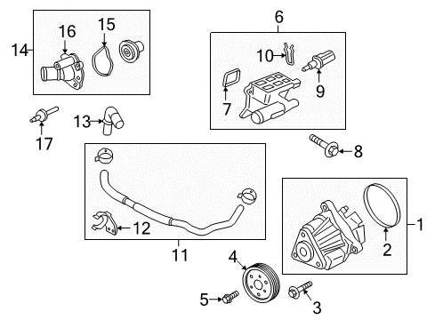 2018 Ford EcoSport PUMP ASY - WATER Diagram for 4S4Z-8501-E