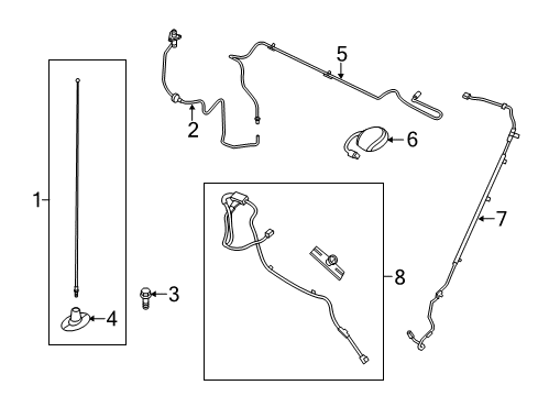 2011 Ford F-350 Super Duty Antenna & Radio Diagram 1 - Thumbnail