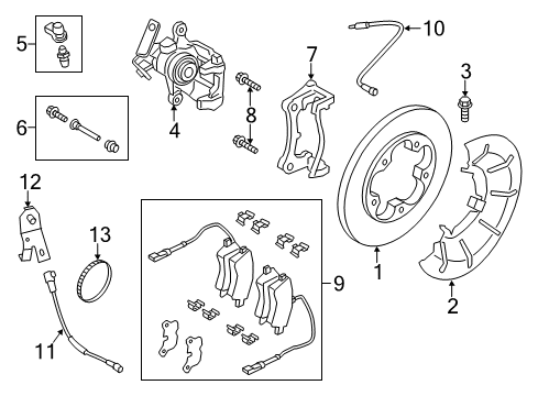 2017 Ford Transit-150 Rear Brakes Diagram